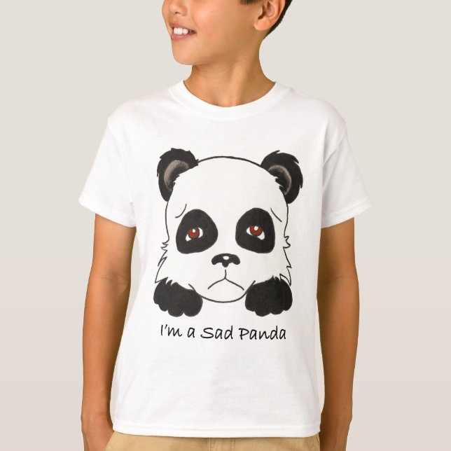 T-shirt Panda triste (Devant)