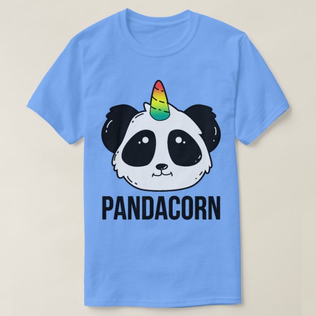 T-shirt Panda Unicorn Pandacorn (Design devant)
