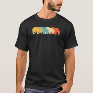 T-shirt Panda Vintage Amoureux des animaux rétro 60s les a