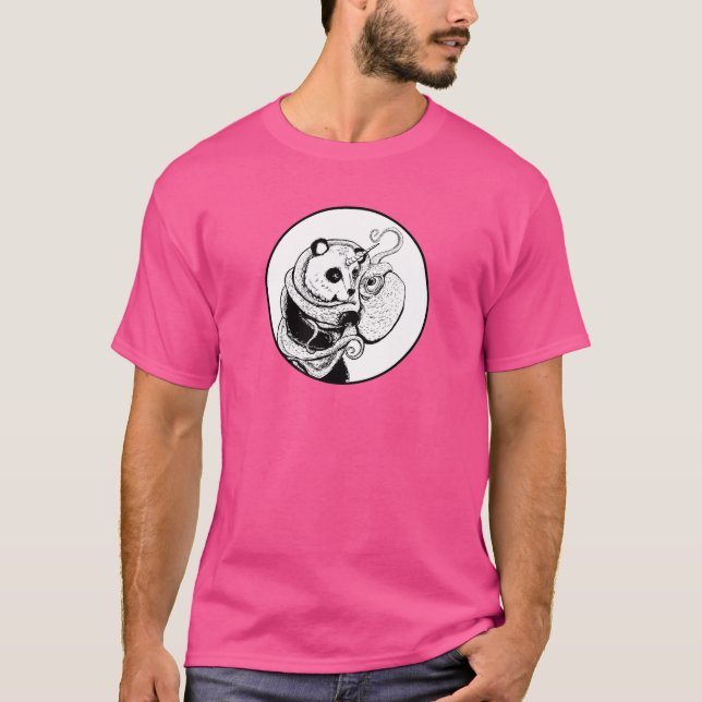 T-shirt Pandacorne et Pieuvre emmêlés ensemble (Devant)