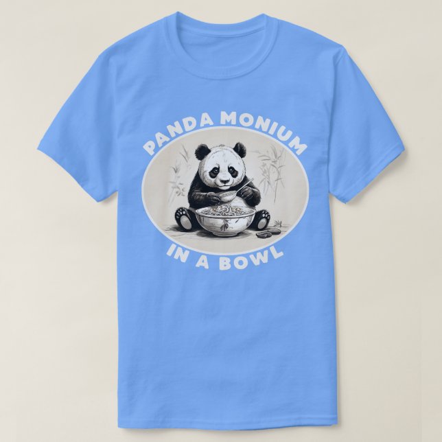 T-shirt PandaMonium dans un bol 1 (Design devant)