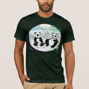 T-shirt Pandas affamés (foncés)