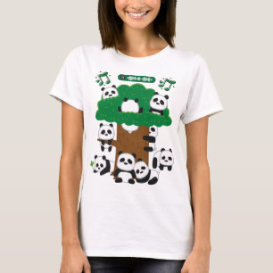 T-shirt Pandas amusants