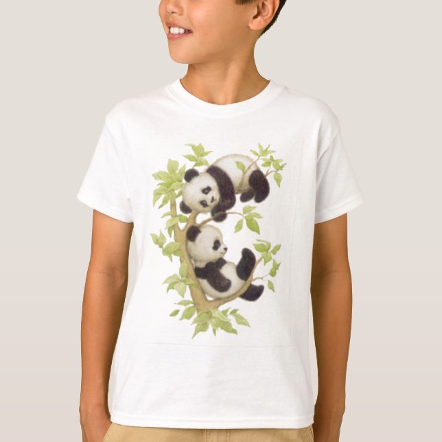 T-shirt Pandas mignons (Devant)