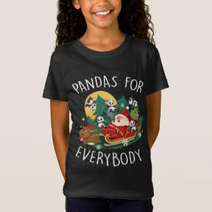 T-Shirt Pandas pour tout le monde Noël mignonne Panda