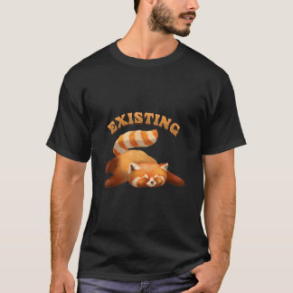 T-shirt Pandas Rouges Existants Animaux Sauvages Pandas Ro