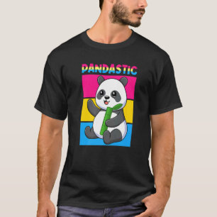 T-shirt Pandastic Panda Bear Lgbtq Pride Drapeau Pansexu