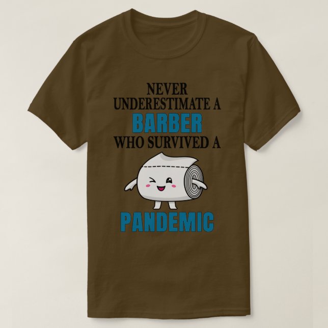 T-shirt Pandémie de barbier (Design devant)