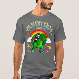 T-shirt Pandicorne guerrier Panda Bear T Rex Dinosaur