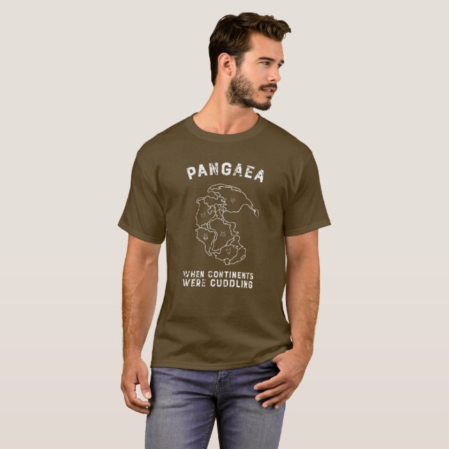 T-shirt Pangaea : Continents de caresse (Devant entier)