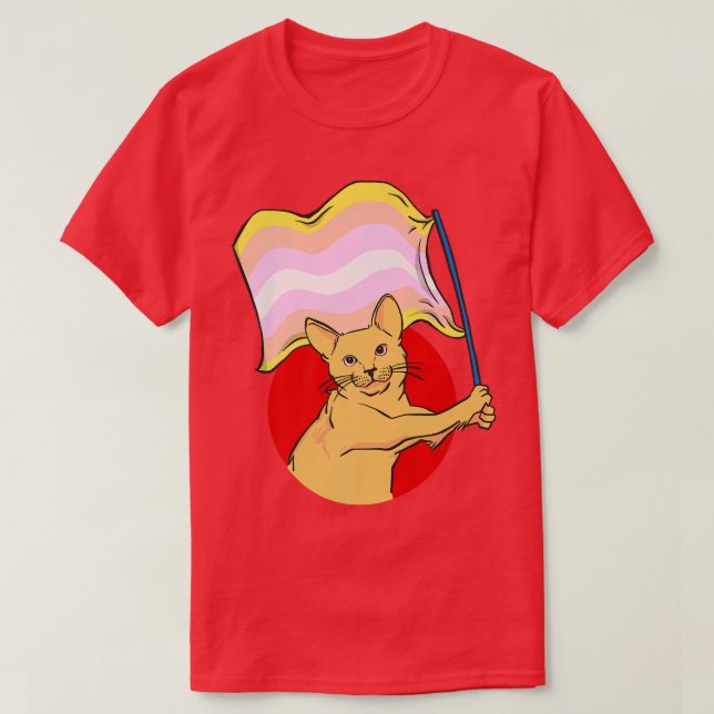 T-shirt Pangender Drapeau Chat Identité sexuelle Non binai (Design devant)