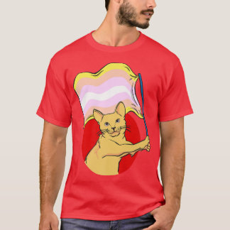 T-shirt Pangender Drapeau Chat Identité sexuelle Non binai