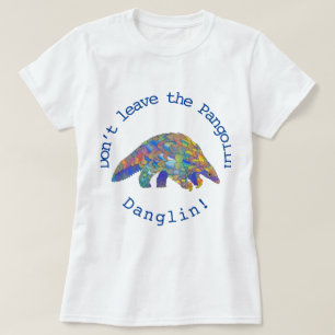 T-shirt Pangolin coloré En danger de disparition Art anim