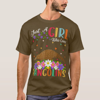 T-shirt Pangolin Lover Just A Girl Who Loves Pangolins