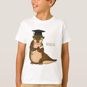 T-shirt Pangolin mignon diplômé dessin animé