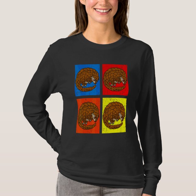 T-shirt Pangolin Vintage (Devant)