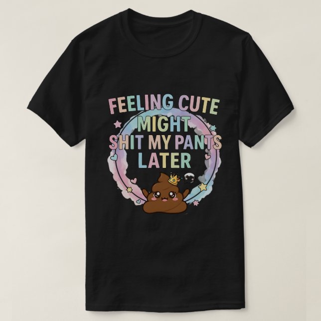 T-shirt Panic du Temps des Toilettes - Mème d'anime Kawaii (Design devant)