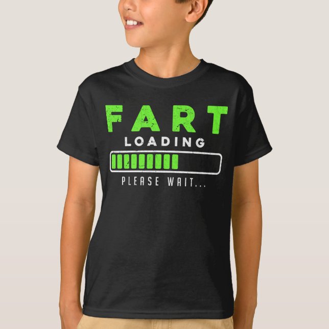 T-shirt Panier Chargement amusant Farting (Devant)