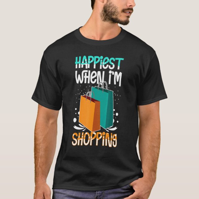 T-shirt Panier Citations Shopper Blagues (Devant)