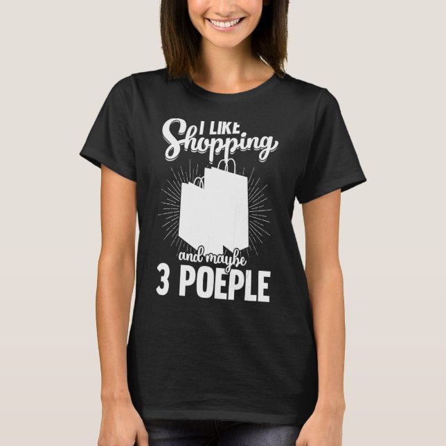 T-shirt Panier Citations Shopper Blagues 1 (Devant)