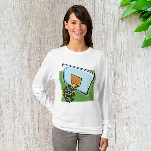 T-shirt Panier De Basketball Sports Backboard Et Net (Créateur téléchargé)