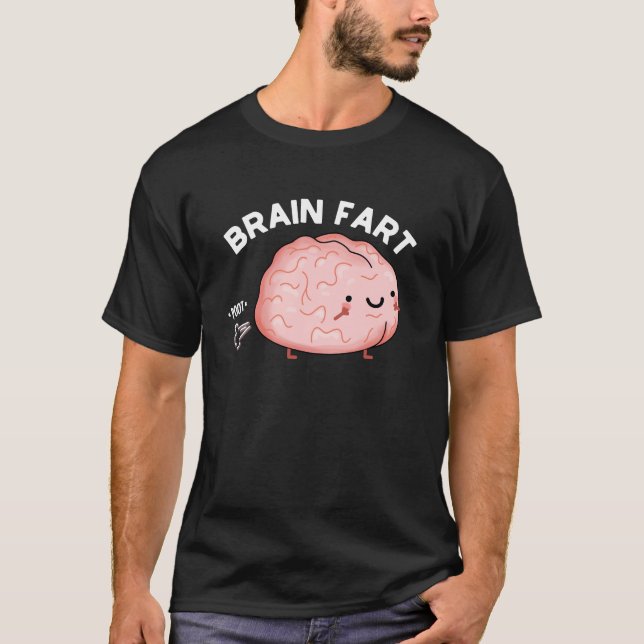 T-shirt Panier de cerveau amusant Anatomie Pun foncé BG (Devant)