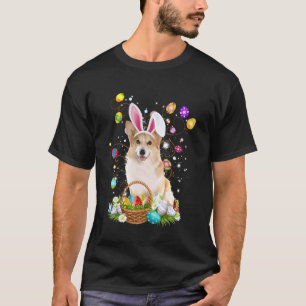 T-shirt Panier de chasse aux œufs de Pâques pour chien Cor