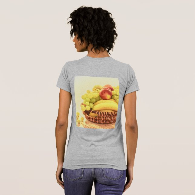 T-shirt "Panier de fruits" jolie photo. Commandez dès main (Dos entier)