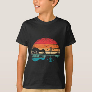 T-shirt Panier de golf à disque drôle Frisbee Arbre Guitar