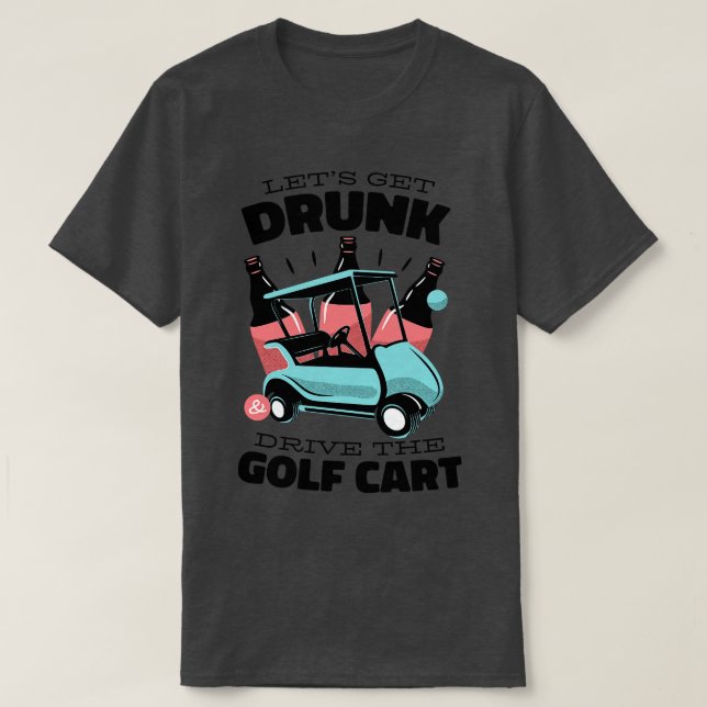 T-shirt Panier de golf Conduite ivre (Design devant)
