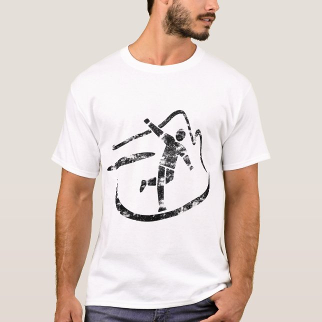 T-shirt Panier de golf Disque Éléments d'art simples Disqu (Devant)