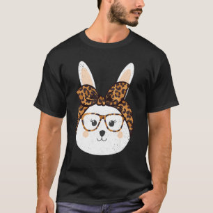 T-shirt Panier de lunettes de chevalet lapin de Pâques