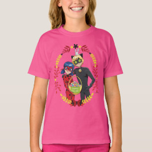 T-shirt Panier de Pâques Ladybug & Cat Noir