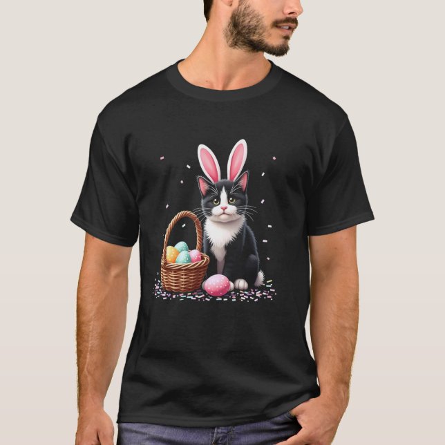 T-shirt Panier de Pâques pour chat (Devant)