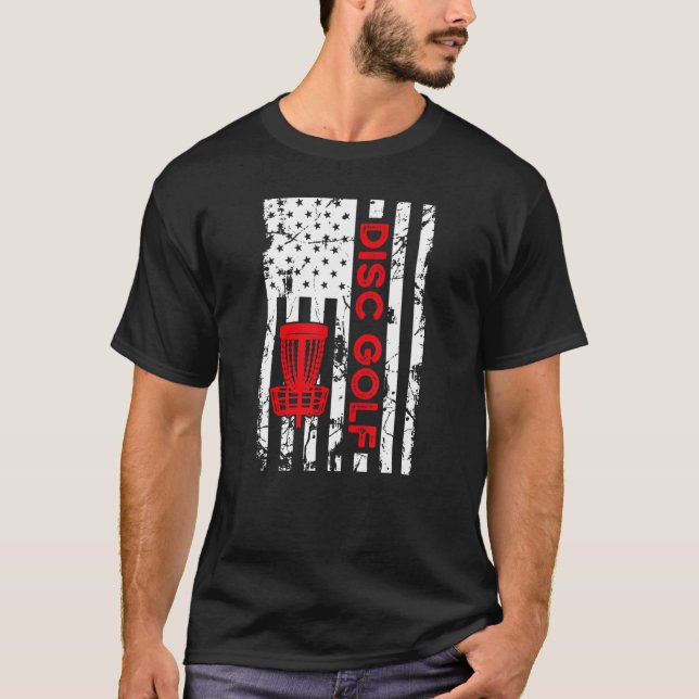 T-shirt Panier d'indicateur de golf de disque (Devant)