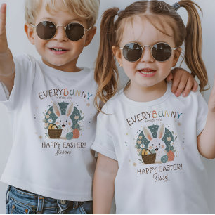 T-shirt Panier d'oeufs de Pâques du Lapin de Pâques ID1013