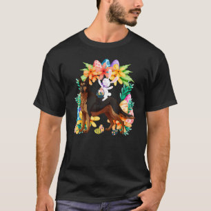 T-shirt Panier d'oeufs Rabbit équitation Becgie Allemagne