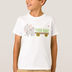 T-shirt Panier Eléphant PERSONNALISÉ
