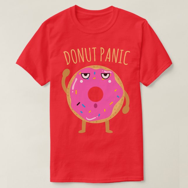 T-shirt Panique de beignes (Design devant)