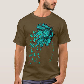 T-shirt Panique Trouble Sensibilisation Fleurs rubans de t