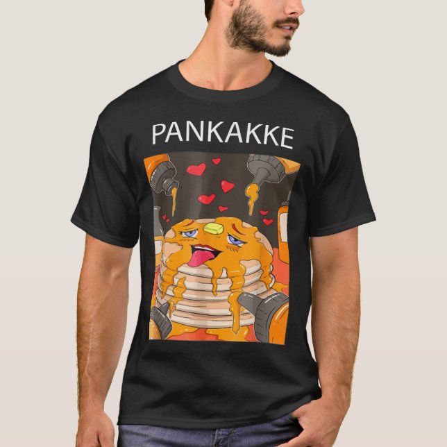 T-shirt Pankakke Ecchi Etchi Hentai Lewd (Devant)