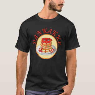 T-shirt Pankakke Japonais Et Naughty Adulte Pancake Nourri