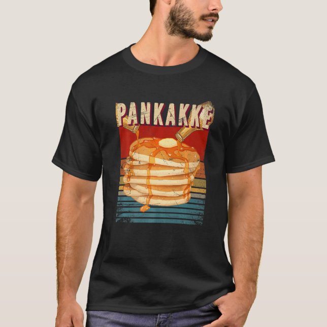 T-shirt Pankakke Retro Pancakes (Devant)