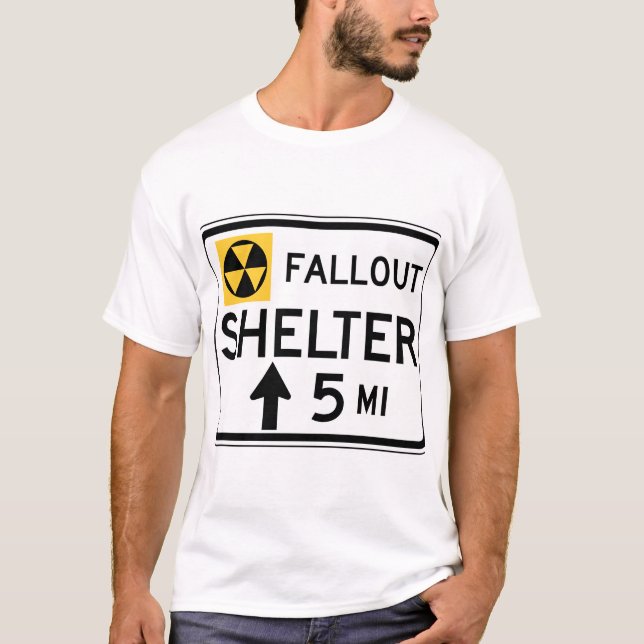 T-shirt Panneau Abri de secours (Devant)