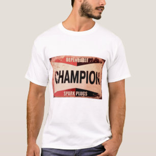 T-shirt Panneau Antique Bougies Champion Spark