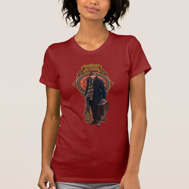 T-shirt Panneau Art nouveau permanent NEWT SCAMANDER™ (Devant)