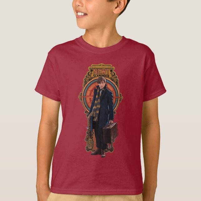 T-shirt Panneau Art nouveau permanent NEWT SCAMANDER™ (Devant)