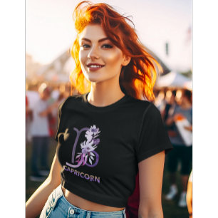 T-shirt Panneau Astrologie Capricorne Femmes colorées