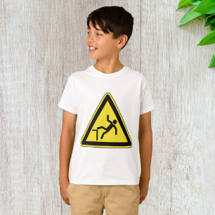 T-shirt Panneau Attention à Votre Marche Risque de Chute