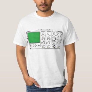T-shirt Panneau avant d'un Tester de tension d'Oscilloscop
